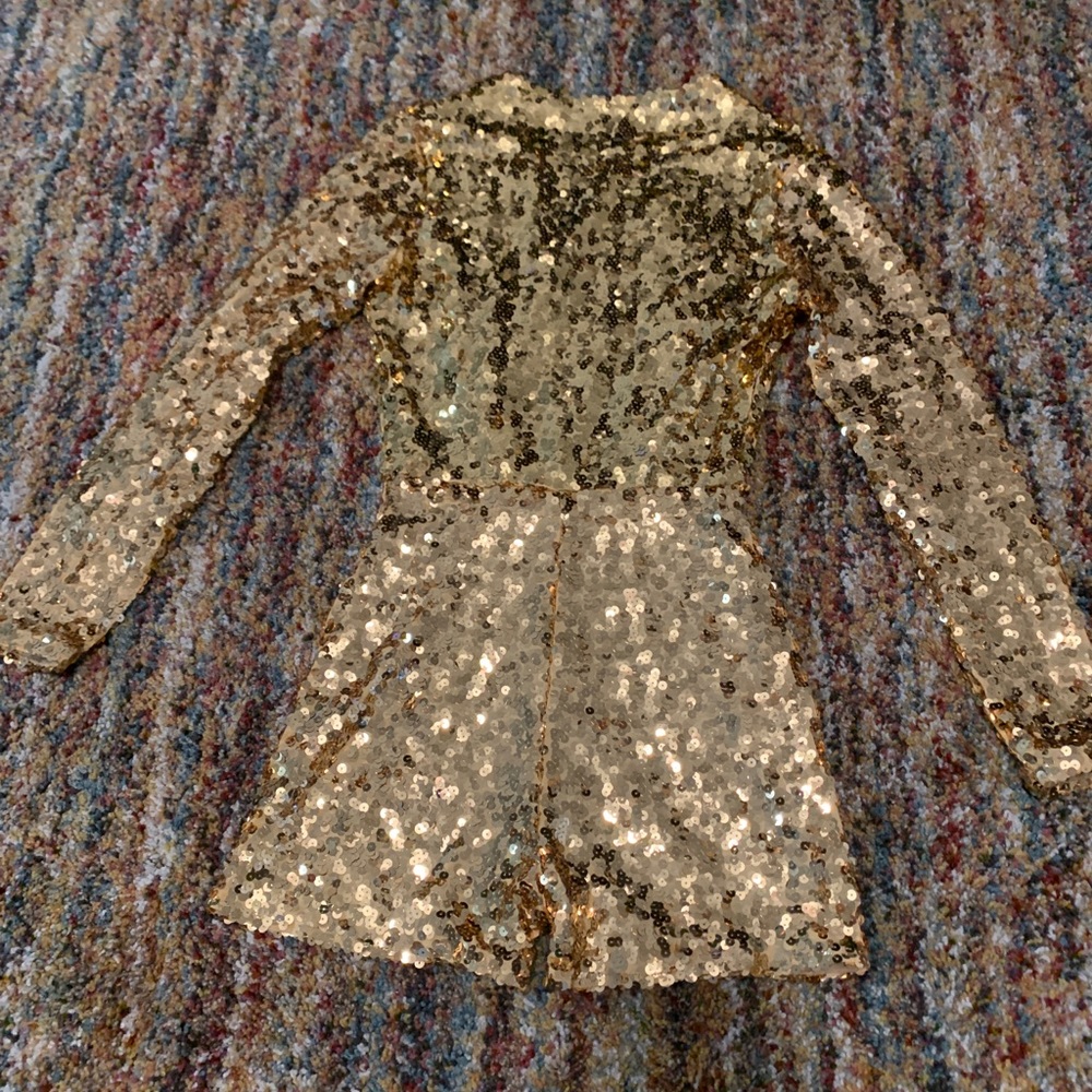 Custom Gold Sequin Jumpsuit (Not Included In Disc… - image 7